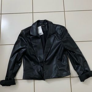 Faux Leather Jacket from H&M